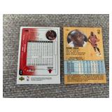 Lot of 2 Michael Jordan Basketball Cards - Includes 1991-92 Fleer #S-33 Michael Jordan Tony