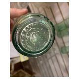 Lot of 4 Aqua Glass Coca-Cola Bottles | 10 Fl. Oz.