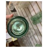 Lot of 4 Aqua Glass Coca-Cola Bottles | 10 Fl. Oz.