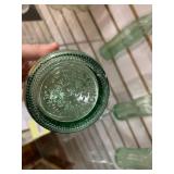 Lot of 4 Aqua Glass Coca-Cola Bottles | 10 Fl. Oz.