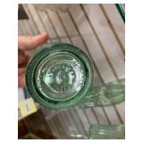 Lot of 4 Aqua Glass Coca-Cola Bottles | 10 Fl. Oz.