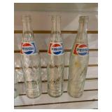 VTG Lot of 4 Twist Pepsi Bottles | 16 Fl. Oz. | 11"