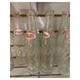 VTG Lot of 8 Pepsi Twist Bottles | 10 Fl. Oz. | 9.5"