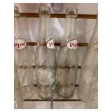 VTG Lot of 8 Pepsi Twist Bottles | 10 Fl. Oz. | 9.5"