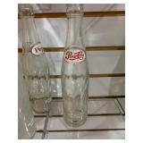 VTG Lot of 8 Pepsi Twist Bottles | 10 Fl. Oz. | 9.5"