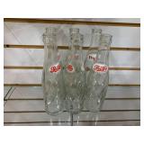 Lot of 6 Twist Pepsi Bottles | 8 Fl. Oz.