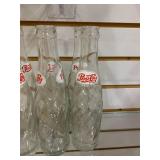 Lot of 6 Twist Pepsi Bottles | 8 Fl. Oz.