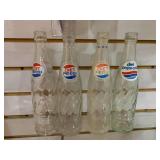 VTG Lot of 4 Diet Pepsi Bottles | 11"