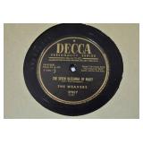 Lot of 19 78 RPM 10" Shellac Records | Artists Include - The Weavers, Fred Waring, Red Foley, Joe Marine