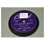 Lot of 20 78 RPM 10" Shellac Records | Artists Include - Ted Rains, Tiny Bradshaw, Fred Waring, Frank Parker