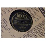 Lot of 19 78 RPM 10" Shellac Records | Artists Include - Johnny Vadnal, dick todd, Grady martin, Jimmy Tyler