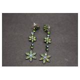 Rhinestone Flower Post Earrings