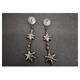 Rhinestone Flower Post Earrings