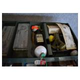 VTG Grip Loc Tackle Box Full of Fishing Gear | Cork Bobber, Lures, Hooks, Lines, and More | 16" x 7" x 7"