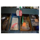 VTG Grip Loc Tackle Box Full of Fishing Gear | Cork Bobber, Lures, Hooks, Lines, and More | 16" x 7" x 7"