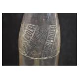 VTG Embossed Pepsi-Cola Glass Bottle | 8.75"