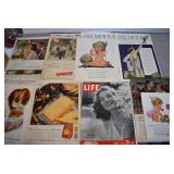 VTG Lot of 15 Movie and Product Advertisements | Budweiser, Mutiny on the Bounty, Kellogg