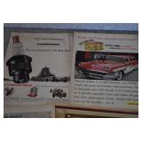 VTG Lot of 6 VTG Car Advertisements | Chevrolet, Ford, Plymouth, and More | 10.5" x 14"