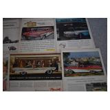 VTG Lot of 6 VTG Car Advertisements | Chevrolet, Ford, Plymouth, and More | 10.5" x 14"