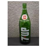 VTG 7up Bottle | 1 Quart | Green Glass | 11.25"
