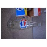 VTG Lot of 6 Pepsi Bottles in Paper Carrier | 11.25" tall