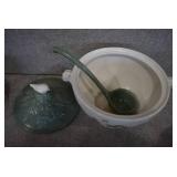 Lot of 4 Naturewood Dishes | Pfaltzgraff | Soup Tureen, Snack Plate, Utensil Crock, and Canister (No Lid)