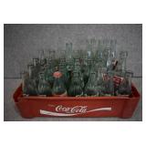 Lot of 29 Various Coca-Cola Bottles in Plastic Carrier