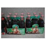 Lot of 5 Four Paper Carriers With Full Bottles | Coca-Cola Classic | Christmas Edition