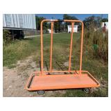 Orange Sheetrock/Drywall Dolly Cart | 45" x 47" x 22"