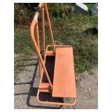 Orange Sheetrock/Drywall Dolly Cart | 45" x 47" x 22"