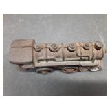 VTG Cast Iron Steam Engine Toy Train | 4" x 1.5
