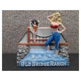 VTG Old Bridge Ranch Brothel Decanter | Dugs | 1984 | 5" x 5" x 2"
