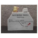 VTG Old Bridge Ranch Brothel Decanter | Dugs | 1984 | 5" x 5" x 2"