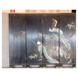 VTG Four Panel Lacquer Folding Screen | 36" x 42"