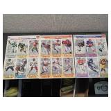 Set of 3 Uncut Football Card Sheets McDonald