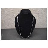 Black Cut Stone Necklace