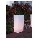 Elf Logic - Set of 10 Electric Luminary Bags (Incandescent Lights) - Plug in and Weatherproof Vellum Christmas Pathway Lighting - Reusable Luminary Bags - Perfect Outdoor Holiday Lights