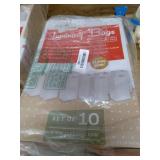 Elf Logic - Set of 10 Electric Luminary Bags (Incandescent Lights) - Plug in and Weatherproof Vellum Christmas Pathway Lighting - Reusable Luminary Bags - Perfect Outdoor Holiday Lights