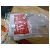 Elf Logic - Set of 10 Electric Luminary Bags (Incandescent Lights) - Plug in and Weatherproof Vellum Christmas Pathway Lighting - Reusable Luminary Bags - Perfect Outdoor Holiday Lights