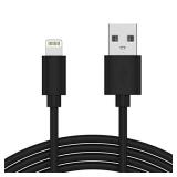 TALK WORKS iPhone Charger Lightning Cable 10ft Long Heavy Duty Cord MFI Certified for Apple iPhone 13, 12, 11 Pro/Max/Mini, XR, XS/Max, X, 8, 7, 6, 5, SE, iPad, AirPods, Watch - Black