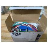 Wall Mount Volume Control Knob - Flush In-Wall Plate Rotary Style Adjustment, 20-20kHz Freq. Response Companion for Hi-Fi Four-Pair Speaker Selector w/ Audio & Video Compatibility, White - Pyle PVC1