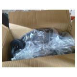 Alpine Corporation 27" Tall 2-Tier Barrel and Pump Waterfall Fountain, Bronze Finish