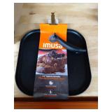 IMUSA USA 11" Nonstick Gourmet Square Griddle, Black