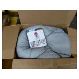 Posh Creations Bean Bag Chair for Kids, Teens, and Adults Includes Removable and Machine Washable Cover, 38in - Large, Canvas Dinos on Blue