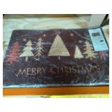 Rubber-Cal Oh, Christmas Tree! â Vibrant Red Christmas Welcome Mat 15mm X 18" X 30"