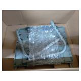 Table Mate II Folding Tables - Portable TV Tray Table for Eating & Work with Cup Holder - Silver