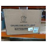 BAYSQUIRREL Retractable Invisible Ceiling Fan with Light and Bluetooth Speaker, Modern Bluetooth Fan Chandelier with Remote Control 7 Color Change 36W LED 42 Inch (Chrome)