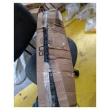 ALLBRIGHT Blackout Window Roller Shades, Striped Jacquard Thermal Insulated and UV Protection Black Blackout Blinds, Easy Installation for Home and Office (23 x 72 inches, Simplicity Black)