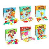 GeoToys â Set of 6 GeoPuzzles in Individual Boxes â Educational Kid Toys for Boys and Girls, 50+ Piece Geography Jigsaw Puzzles, Jumbo Size Kids Puzzles â Ages 4 and up