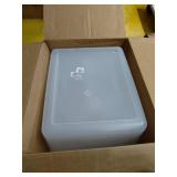 Rubbermaid Cleverstore Clear 71 Quart, Stackable Plastic Containers with Durable Latching Lids, Visible Organization, Great for Holiday Decorations and Christmas Storage, 4-Pack